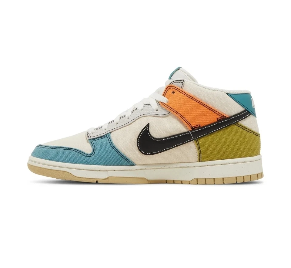 Nike Dunk Mid Pale Ivory Sneakers Shoes Multi Color New In Box Mens SZ 9.5 🎁🎅  - Image 3 of 4