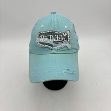 Von Dutch Baby Blue Distressed Cap Y2k Adjust...