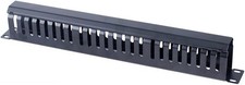 19" Rack Mounted Metal Horizontal Cable Manager 48 Slots