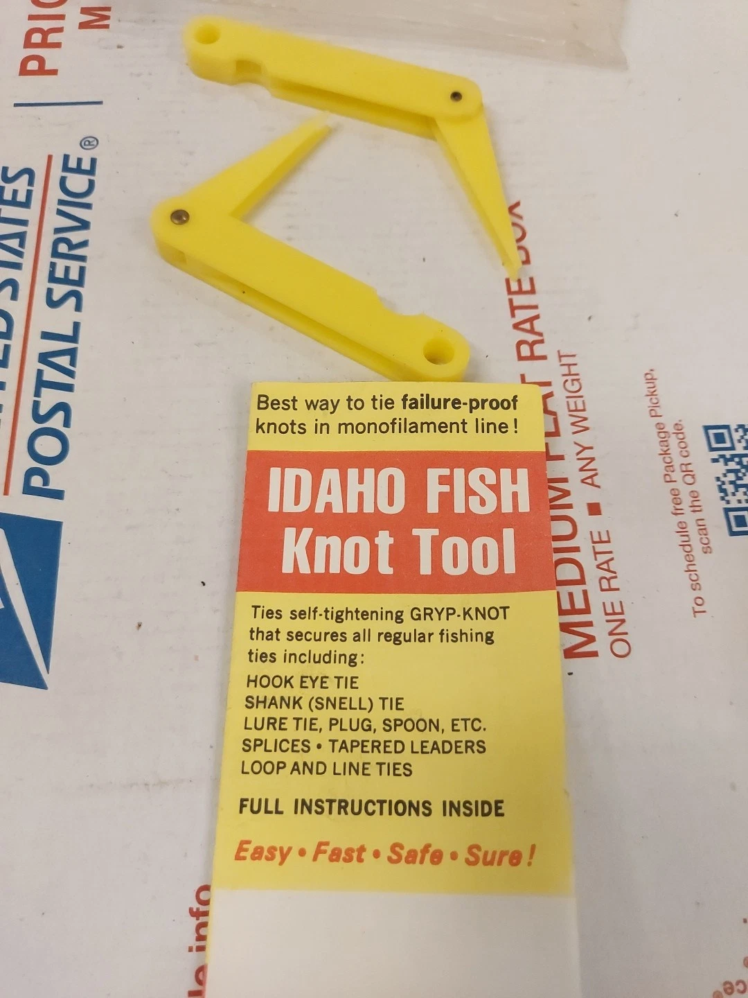 Vintage Idaho Fish Knot Tool Fishing Knot Tying Fishermans Tool Coeur D' Alene