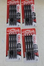 Sharpie S-Gel Gel Pens-Bold Point 1.0mm -Black Ink-4 Pkgs 4 pens per pack -NEW