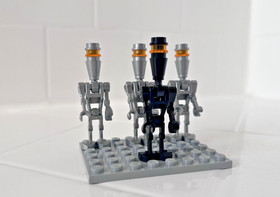 LEGO Assassin Droid Star Wars minifigures Lot 4 sw0229 sw0222 8015 Silver Black