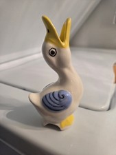 Frank Miller Babbe's Pie Bird/ Vent 1997 5? Yellow Blue  White Duck Vintage 
