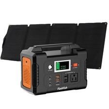 Flashfish Solar Generator E200 200W 151Wh Portable Power Station 60W Solar Panel
