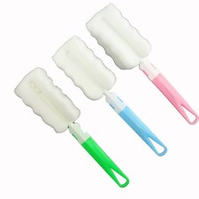 Pack of 3 Bottle Brushes, Dismountable Long Handle Bottle Cleaning Sponge, So...