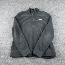 Vineyard Vines Jacket Women S Black 1/4 Zip Sweatshirt Pullover Fleece Preppy