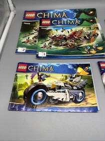 LEGO Legends of CHIMA INSTRUCTION MANUALS LOT 70006, 70007, 70109, 70232