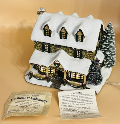 #ad #ad Vintage 1999 Hawthorne Village Thomas Kinkade#x27;s quot;From The Heart Giftsquot; COA $51.00
