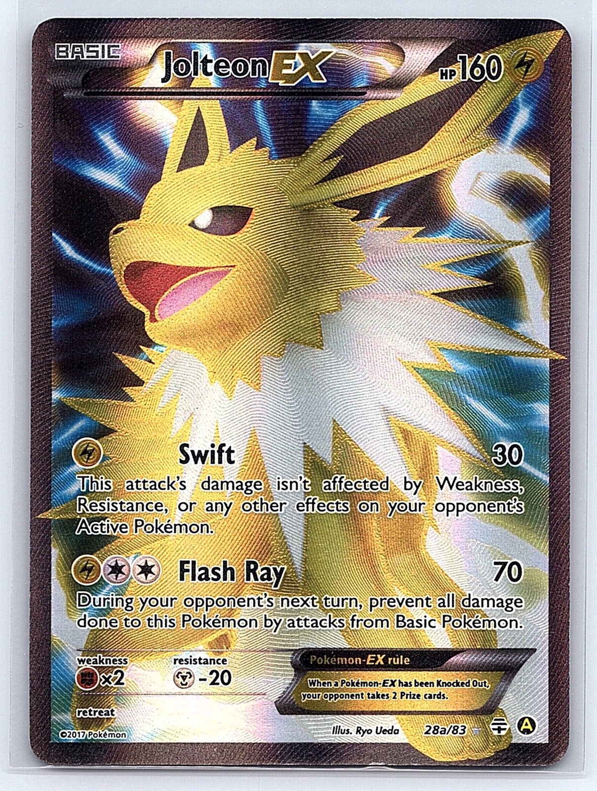 Jolteon EX 28a/83 Holo EX Alternate Art Promos PR Pokemon Near Mint