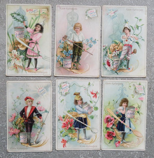 Sammlungsauflösung: Liebig Serie 299 Kleine Küchengarde (Kinderposen) 1895 RAR
