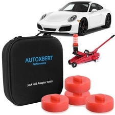 4x Polyethylene Jack Pad Jacking Point Pads Storage Box For Porsche Boxster 911