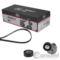 Gates Micro-V Kit KEILRIPPENRIEMEN-SATZ Passend FüR CitroËN Berlingo Jumpy Fiat