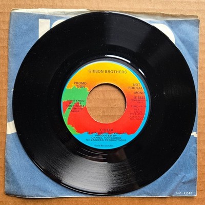 GIBSON BROTHERS Cuba DJ PROMO  7'' LATIN SOUL Record Vinyl