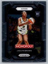 Jaelyn Brown 2024 Panini Prizm Monopoly WNBA BASKETBALL #15 Dallas Wings RC