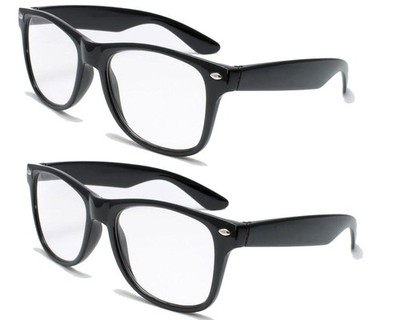2 Pairs Reading Glasses - comfortable stylish simple readers (2 black pair, 1...