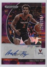2020-21 Panini Prizm Draft Picks Prospect Purple Ice 90/99 Braxton Key Auto h3a