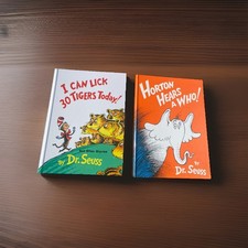 Dr. Seuss Hardcover Classic 2-Book Set Horton Hears A Who & I Can Lick 30 Tigers