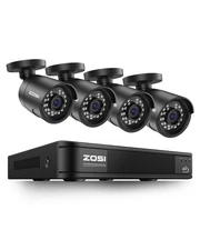 8CH 5MP 3K Lite Surveillance Wired Security Camera System with AI Human Vehic...