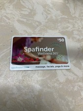 Spafinder Wellness Spa Finder Gift Cards $50 No Expiration New Sealed