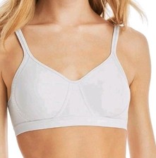 Hanes Women's Size X-Large Gray Cool Comfort Wireless T-Shirt Bra Good Condition