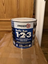 Zinsser Bulls Eye 123 White 2.5L All Purpose Primer - BRAND NEW