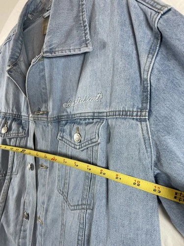 Elevated Faith What A Friend In Jesus Denim Jacket Size Large Unisex Adult  image 3