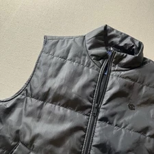 Vtg Rocawear Men's Medium Black Puffer Vest Jacket W Logo Stamp At Back