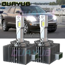 Para per Buick Enclave 2008 2010 2012 2pz D1S LED 6000K faros de luz alta / baja