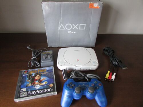SONY PS ONE aka PLAYSTATION 1 SLIM - CHIPPED - BOXED WITH ACCESSORIES