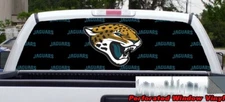 TRUCK REAR WINDOW GRAPHIC DECAL PERFORATED VINYL Jacksonville Jaguars