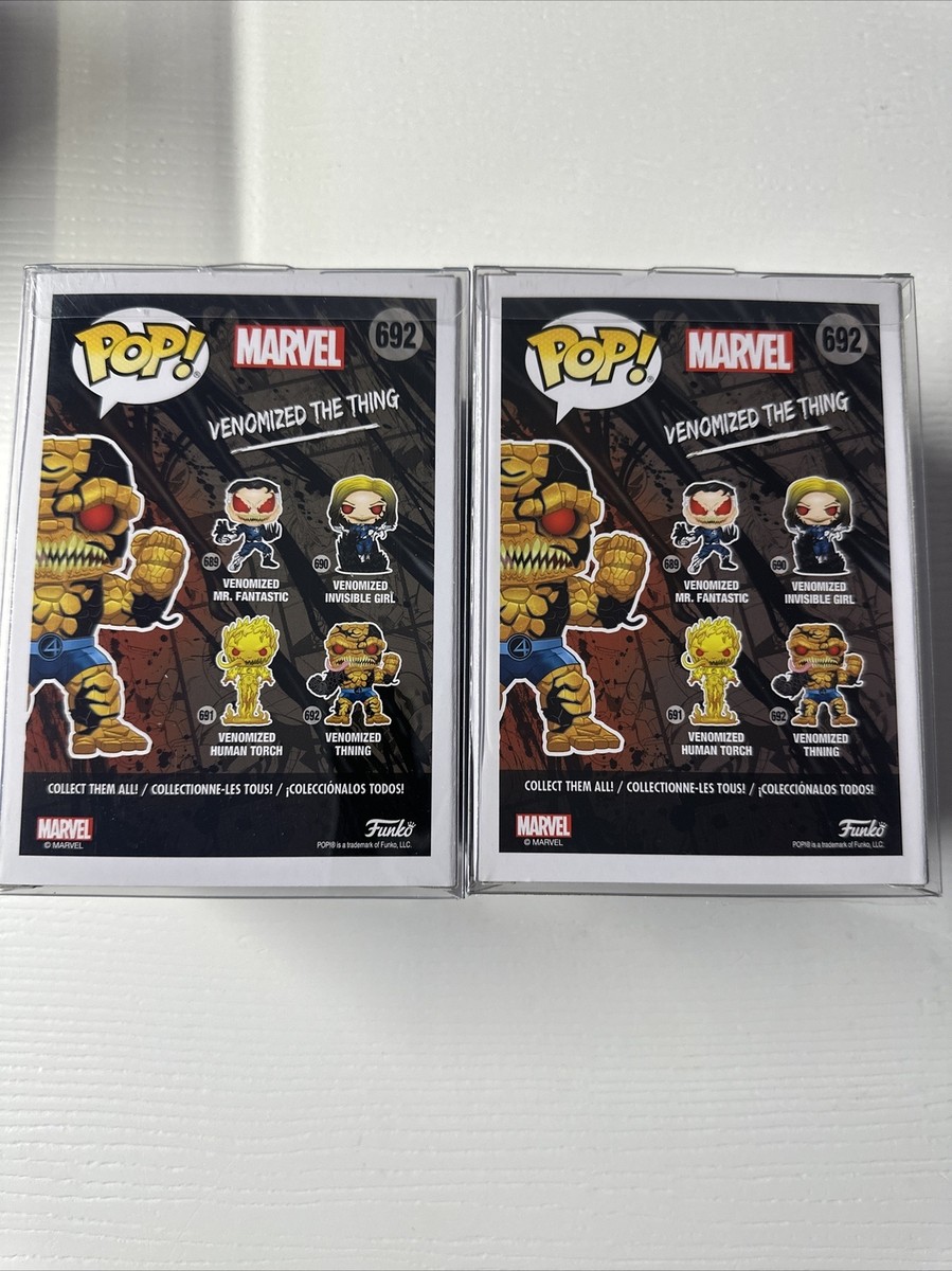 Funko POP!Marvel Venomized The Thing Exclusive Vinyl #692 -Both