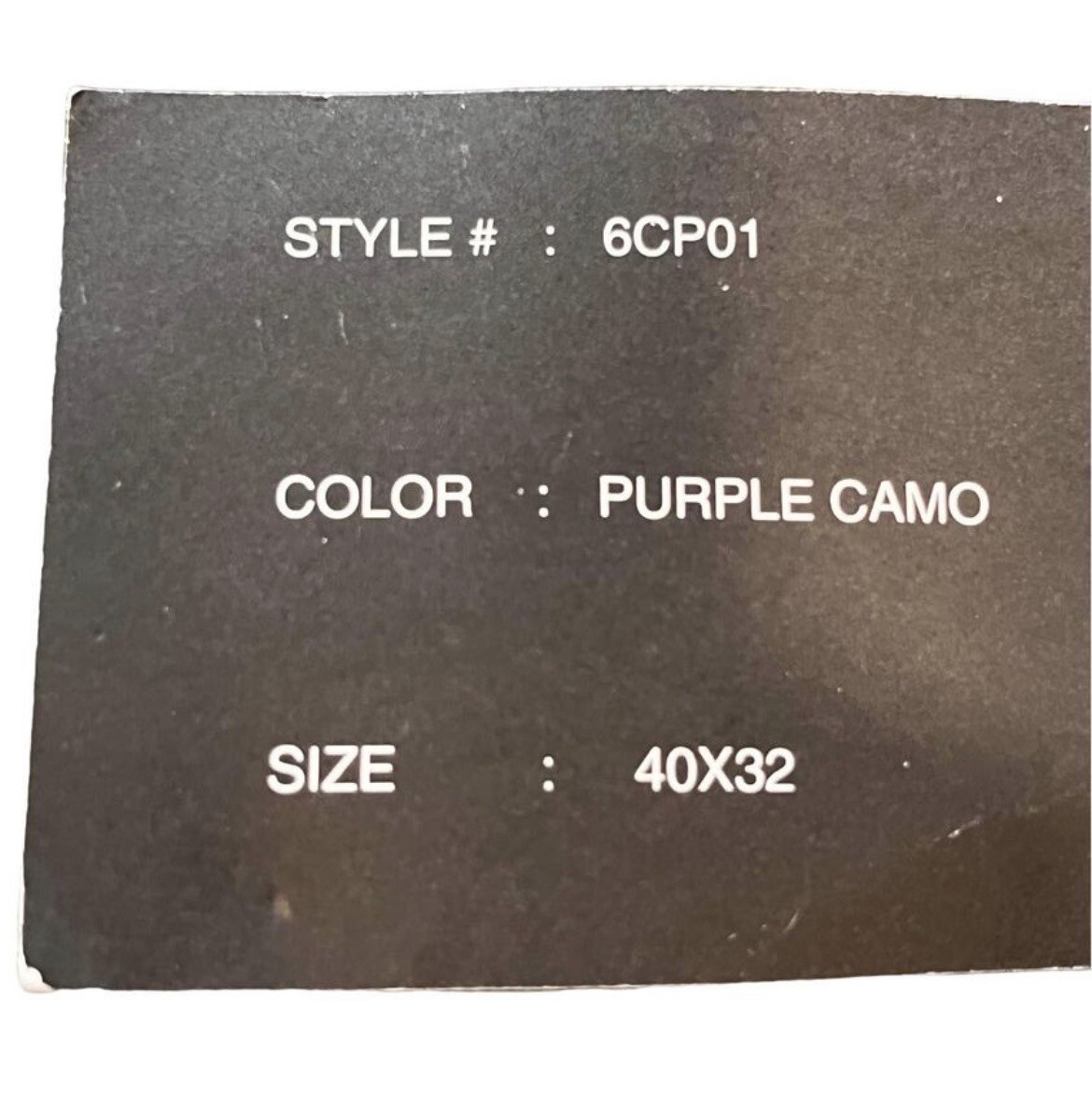 Regal wear men Military Style Hunting camouflage cargo pants Purple 40 length 32