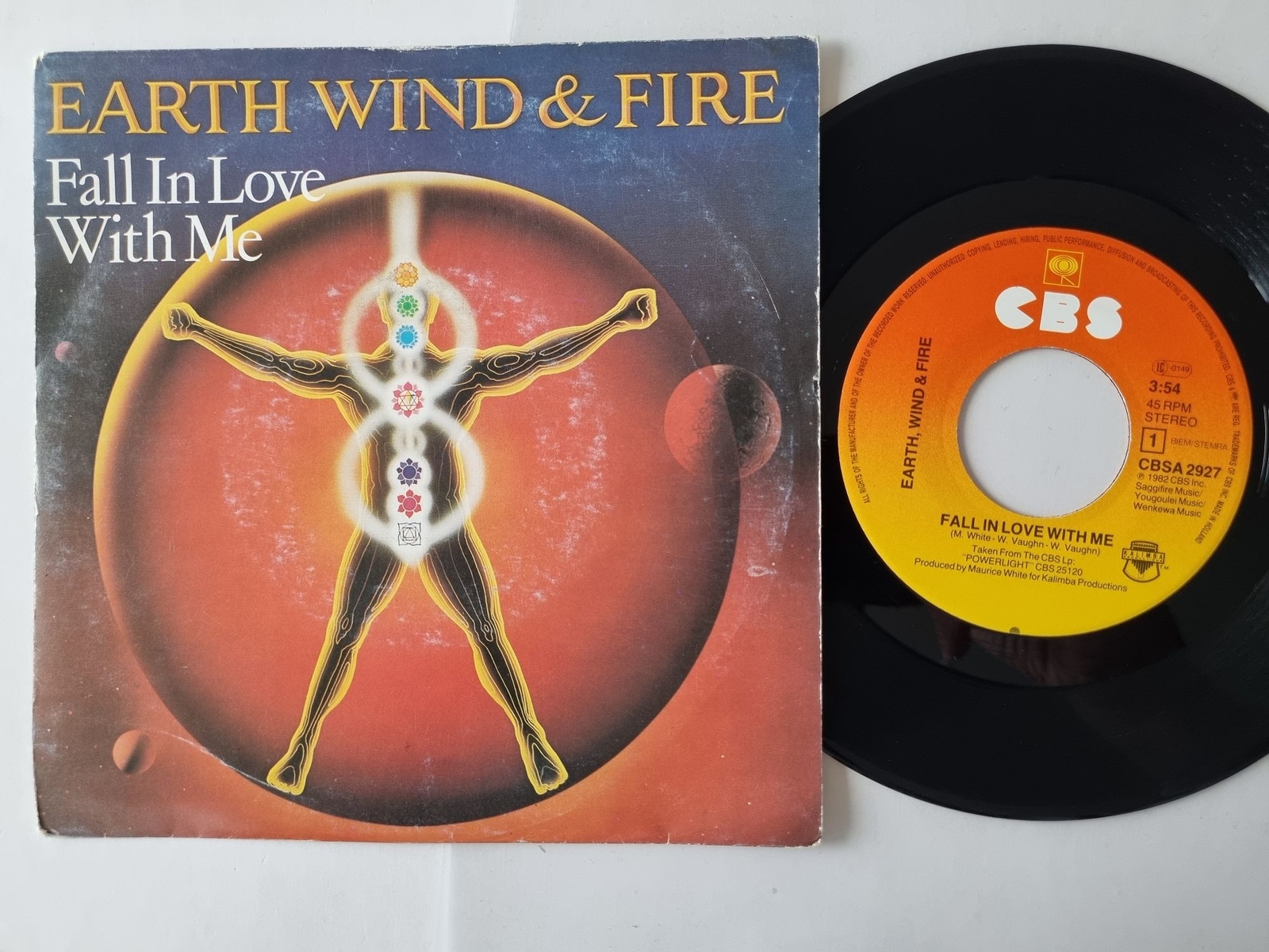 Earth, Wind & Fire - Fall In Love With Me / Lady Sun 7'' Vinyl Holland