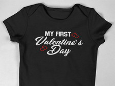 My First Valentine's Day Baby Bodysuit One-Piece Jump Suit Love Valentines Gift