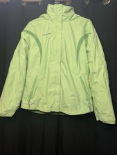 Columbia Youth 18/20 Double Layer Winter Jacket Used Green Separable Layers