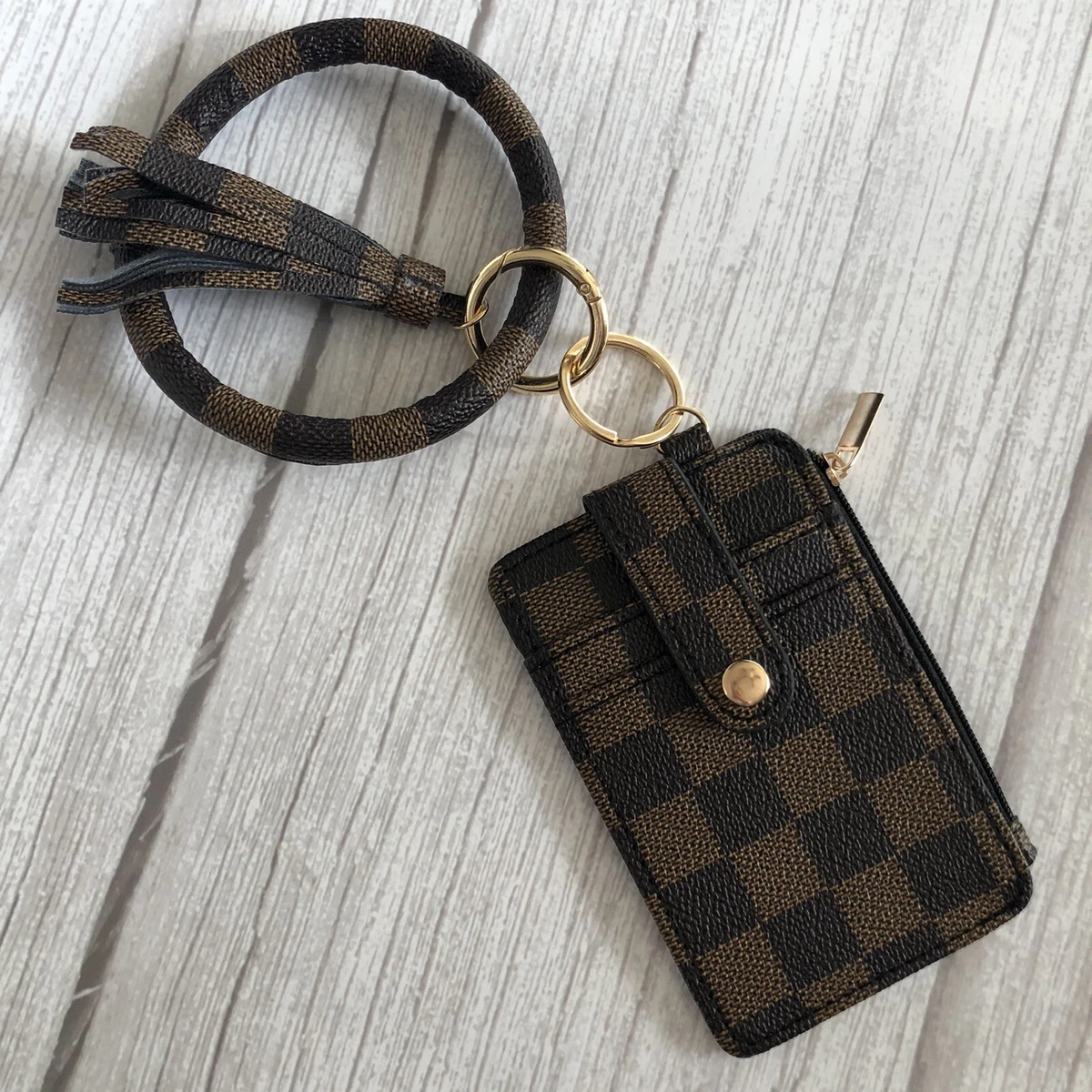 louis vuitton card holder wallet keychain