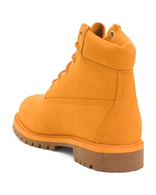 TIMBERLAND Botas de Cuero Premium Impermeables con Cordones (Niño Grande) Foto 2 de 2