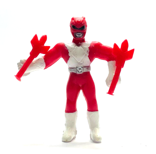 VINTAGE UNBRANDED MIGHTY MORPHIN POWER RANGERS RED RANGER MINI FIGURE USED RARE - Picture 1 of 2