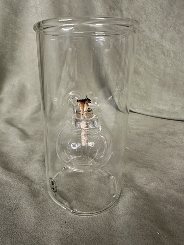 Wolfard Glassblowing Co Hand Blown Oil Lamp 6” - Picture 7 of 9