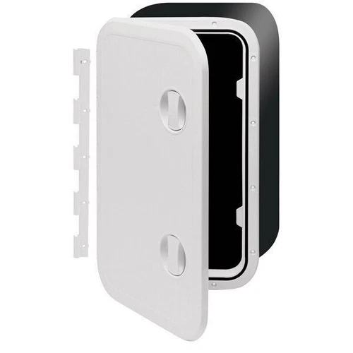 Access Hatch with Storage Box for Caravan, Boat and RV. White Lid - 610 x 360mm
