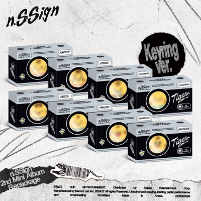 N.SSIGN [TIGER] 2nd Mini Album Repackage NFC KEY RING Ver/KeyRing+Charm+10 Card
