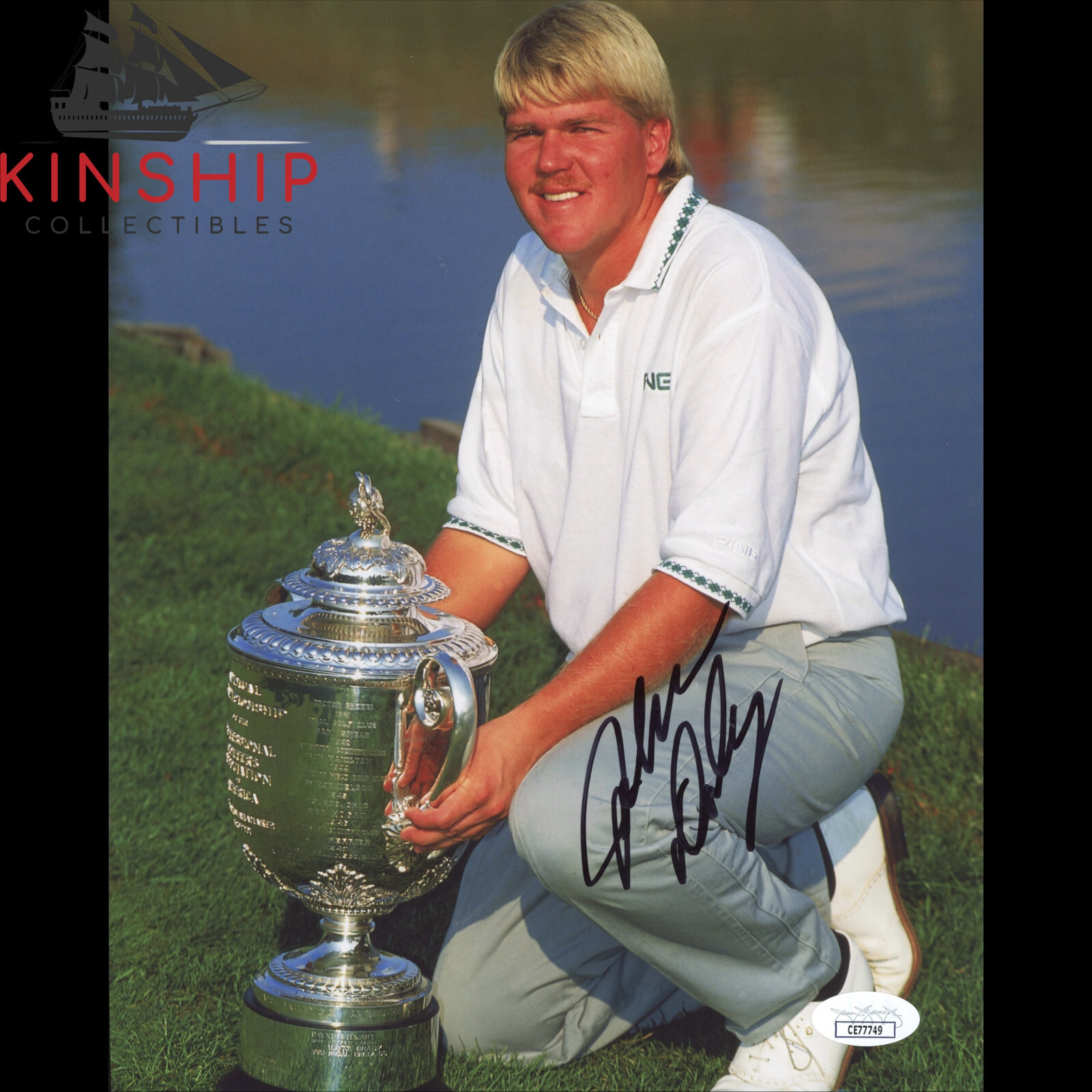 John Daly Autographed Signed 8x10 Photo JSA COA British Open PGA Championship Golf B1992 