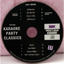 KARAOKE PARTY CLASSICS SINGER'S DREAM SDK-9048 CD G with BACKGROUND TRACKS NEW