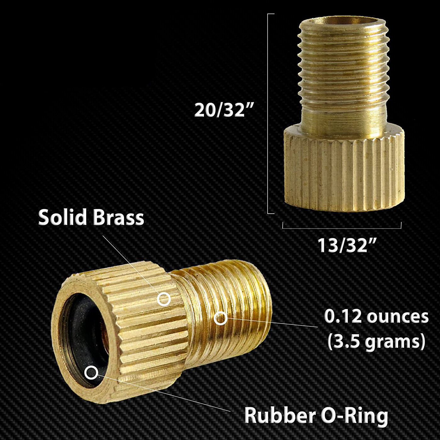 2x Bicycle Pump Adapters Converter Presta to Schrader Bike Valve Brass Connector eBay