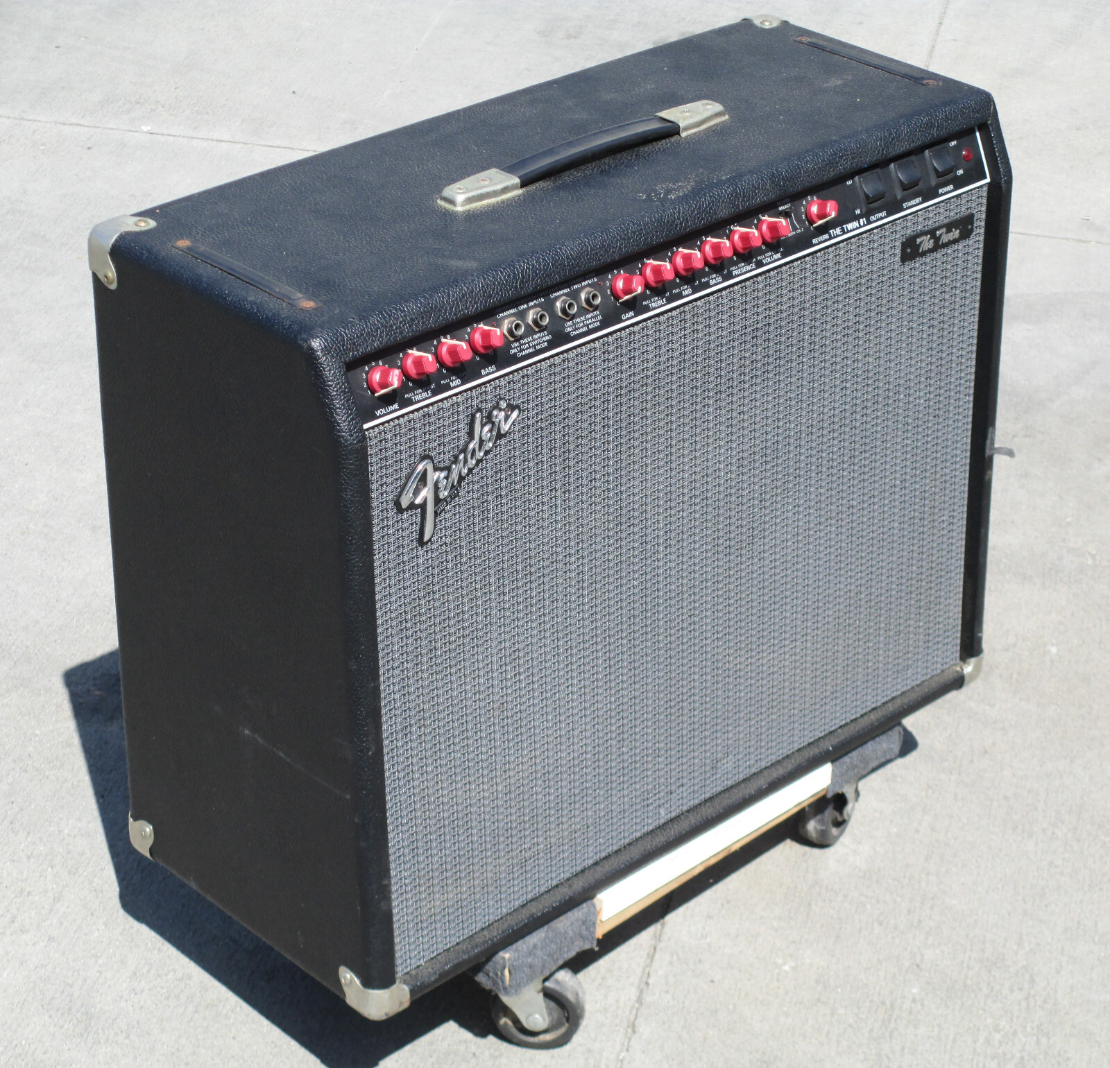 Fender The Twin Red Knob 2Channel 100Watt 2x12" Guitar Combo w/ Foot Pedal 45 eBay