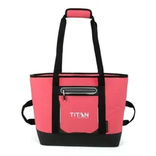 Titan Arctic Zone 30 Can/20 Quart Insulated Tote Cooler Bag Coral Reef Pink
