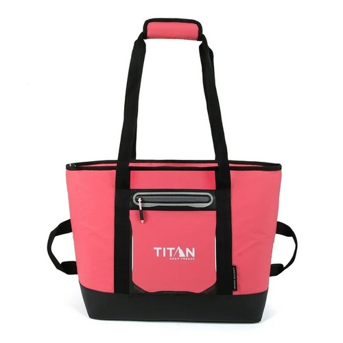 Titan Arctic Zone 30 Can/20 Quart Insulated Tote Cooler Bag Coral Reef Pink - 第 1/5 張圖片