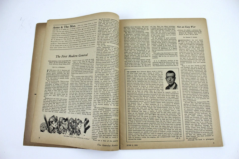Saturday Review of Literature Magazine June 2, 1951 Robert E Lee Biography Cover Foto 4 de 4