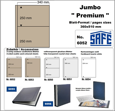 5-SAFE-6052-Ergänzungsblätter-2-Taschen-340x250mm-+-sandfarbenen-ZWL