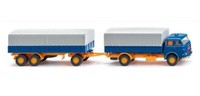Wiking 041604 Spur H0 1/87 PritschenhäNgerzug (Man Pausbacke)